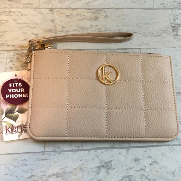Kensie Handbags - Kensie Quilted Vegan Leather Clutch Wristlet